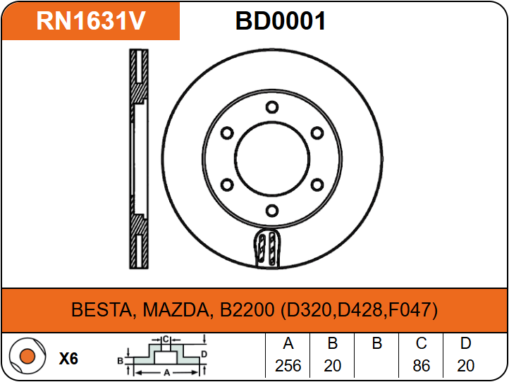 Producto NiBK RN1631V