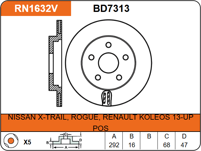 Producto NiBK RN1632V
