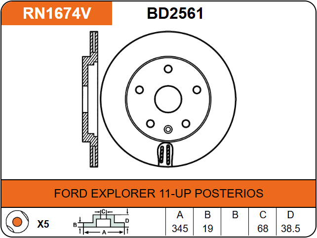 Producto NiBK RN1674V