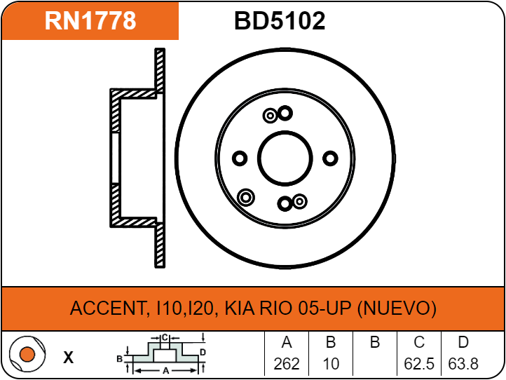 Producto NiBK RN1778