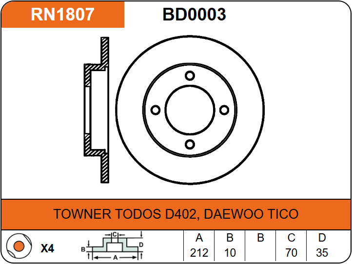 Producto NiBK RN1807