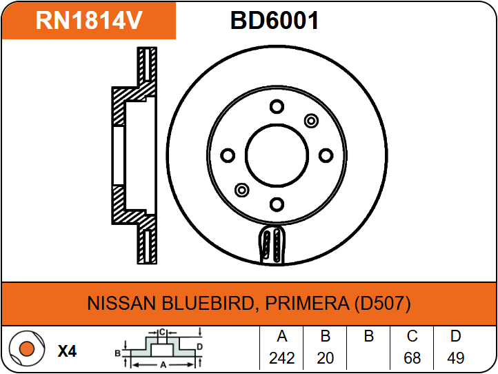 Producto NiBK RN1814V