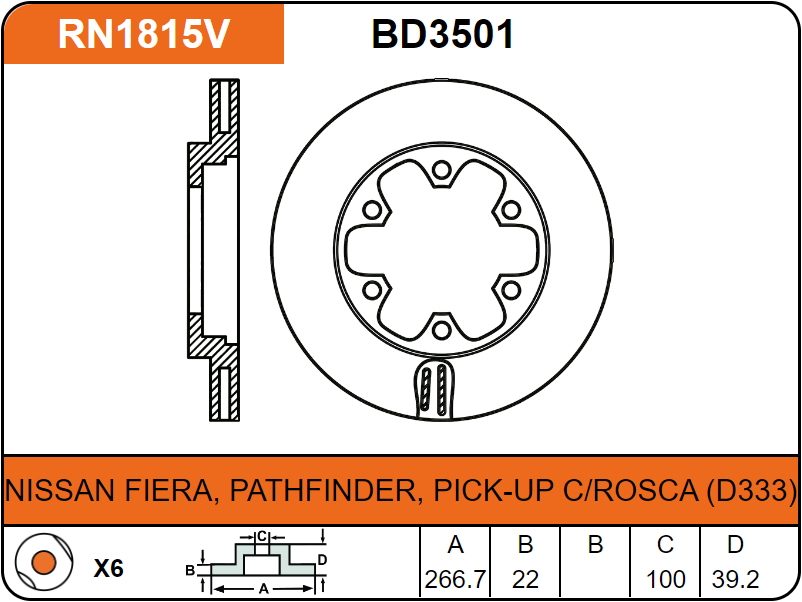 Producto NiBK RN1815V