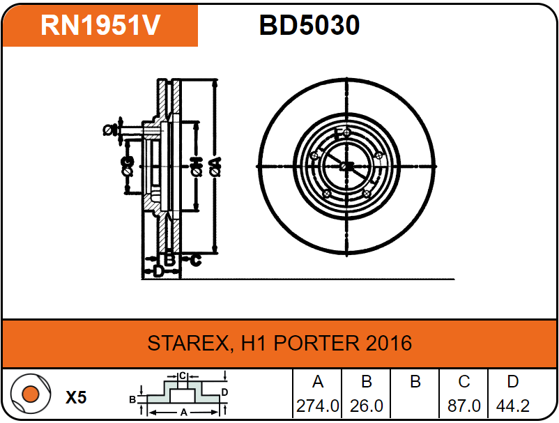 Producto NiBK RN1951V
