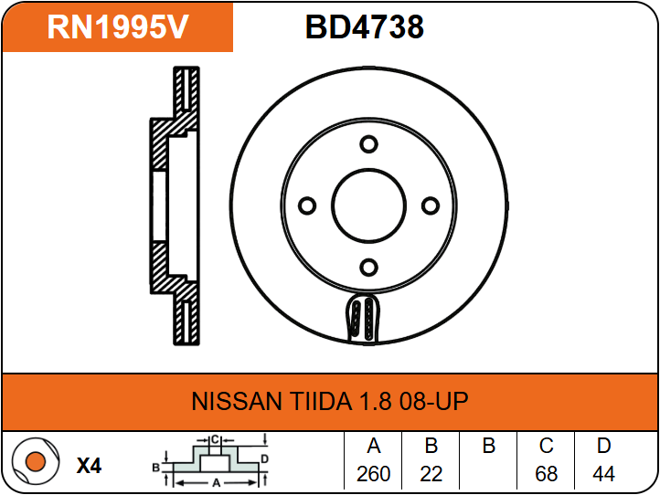 Producto NiBK RN1995V