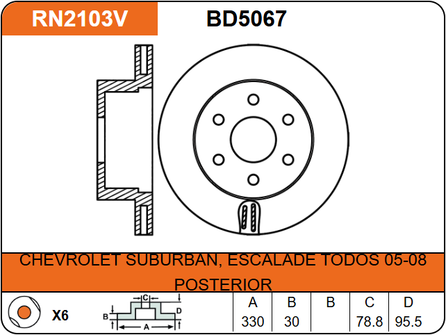 Producto NiBK RN2103V