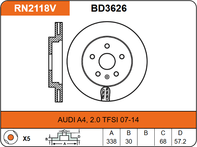 Producto NiBK RN2118V
