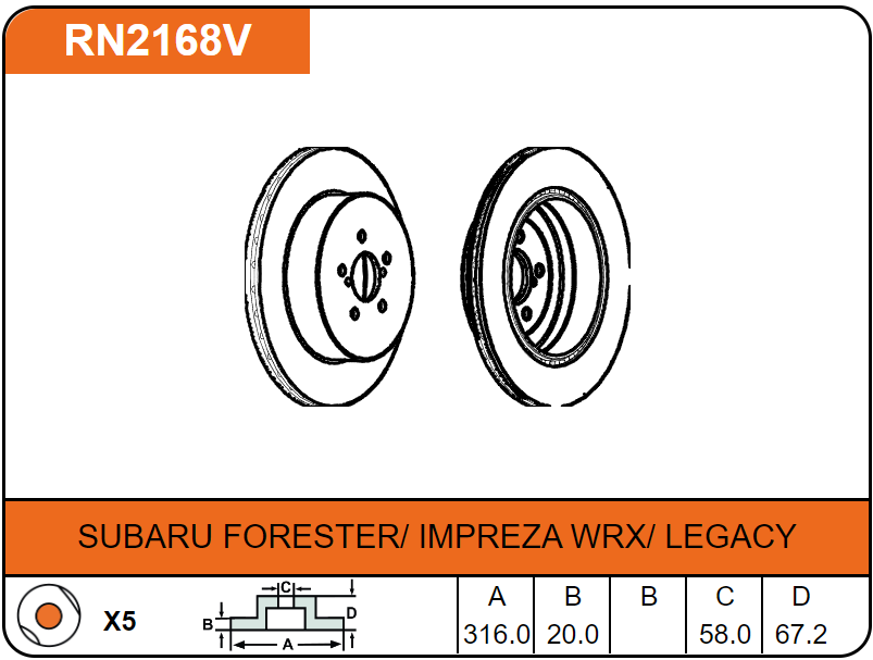 Producto NiBK RN2168V