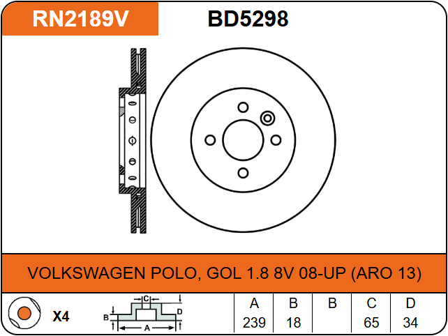 Producto NiBK RN2189V