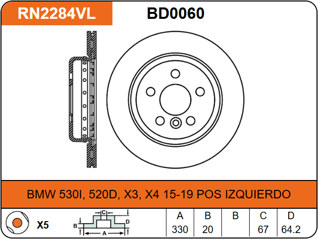 Producto NiBK RN2284VL