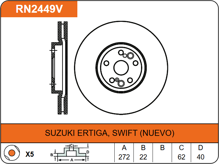 Producto NiBK RN2449V