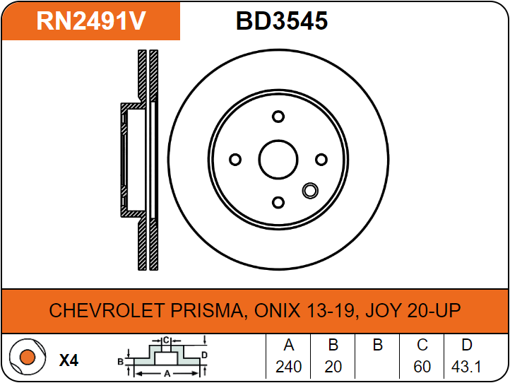Producto NiBK RN2491V