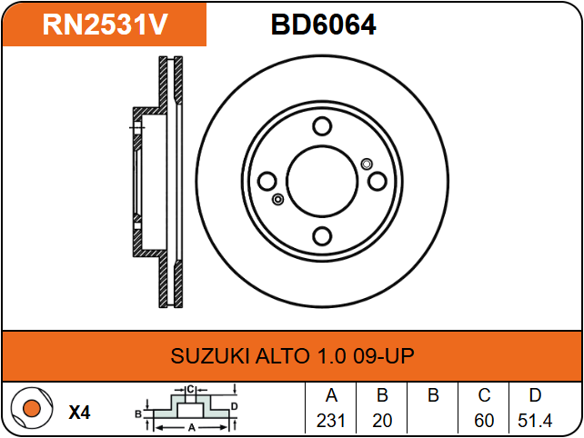 Producto NiBK RN2531V