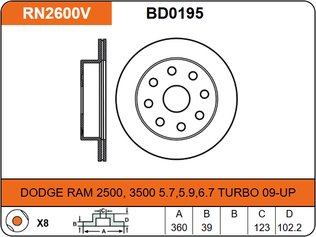 Producto NiBK RN2600V