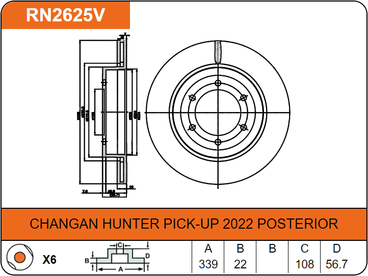Producto NiBK RN2625V