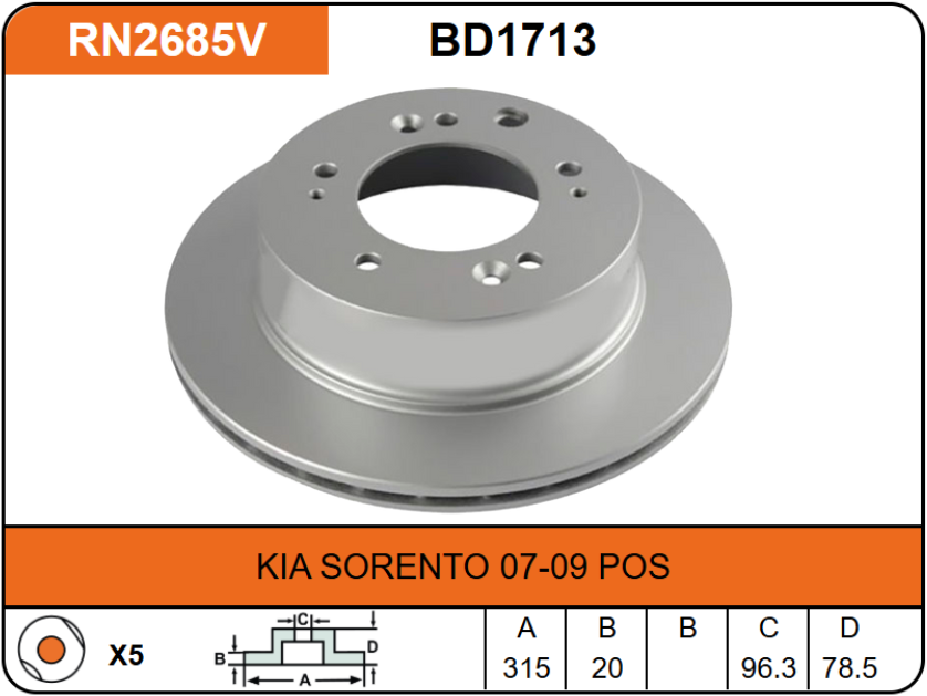 Producto NiBK RN2685V